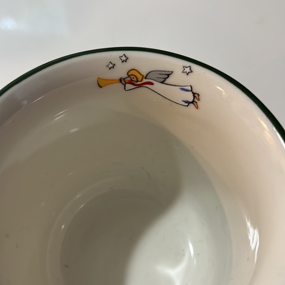 Pfaltzgraff snow village mugs set Christmas country angel teacup coffee cups - Picture 2 of 4